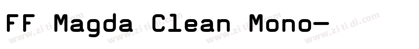 FF Magda Clean Mono字体转换